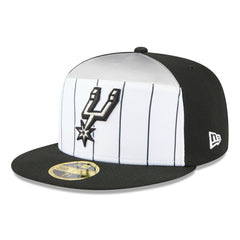 San Antonio Spurs 2025 NBA Tip Off Split Panel 59FIFTY Fitted Hat White/Black - New Era