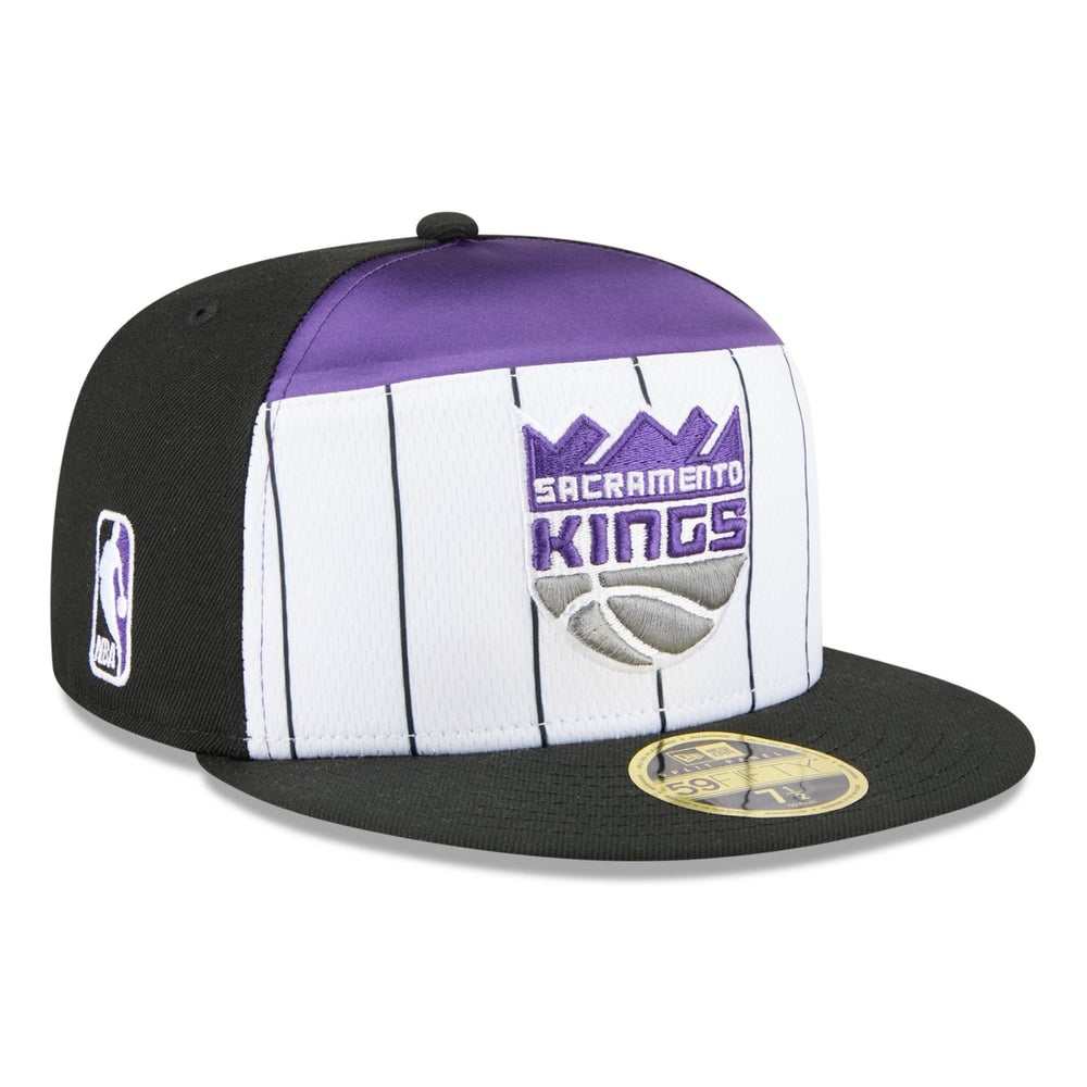 Sacramento Kings 2025 NBA Tip Off Split Panel 59FIFTY Fitted Hat White/Black - New Era