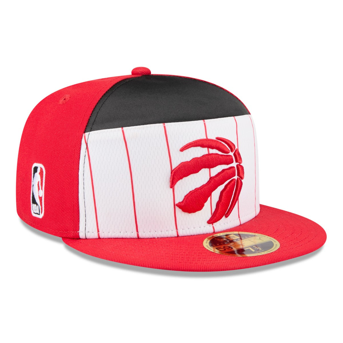 Toronto Raptors 2025 NBA Tip Off Split Panel 59FIFTY Fitted Hat White/Red - New Era
