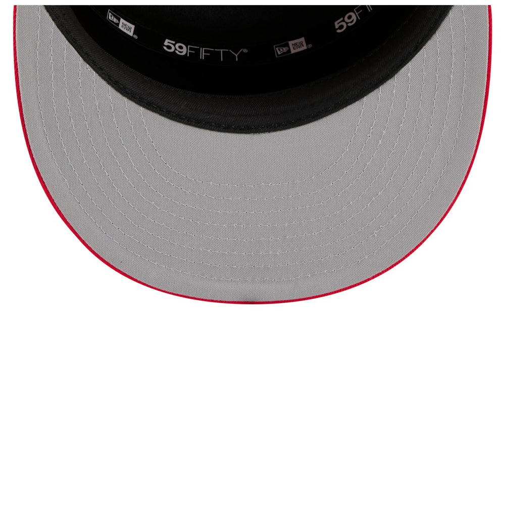 Toronto Raptors 2025 NBA Tip Off Split Panel 59FIFTY Fitted Hat White/Red - New Era