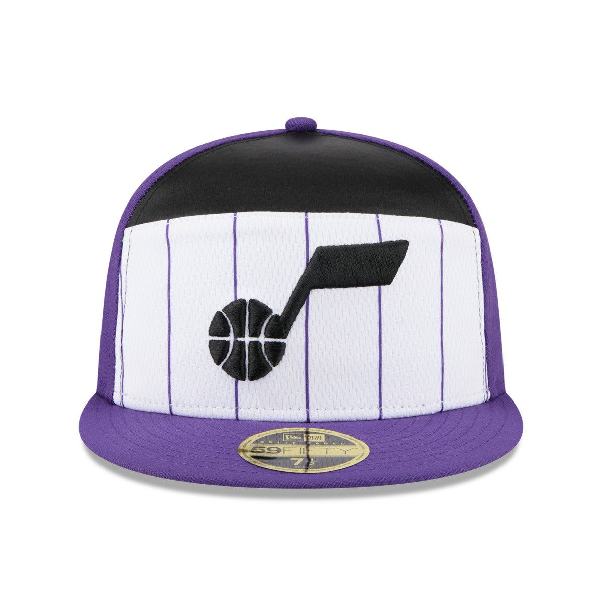 Utah Jazz 2025 NBA Tip Off Split Panel 59FIFTY Fitted Hat White/Purple - New Era