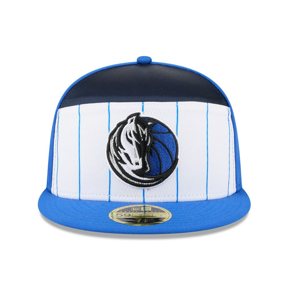 Dallas Mavericks 2025 NBA Tip Off Split Panel 59FIFTY Fitted Hat White/Blue - New Era