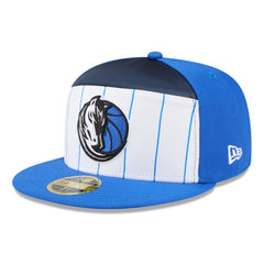 Dallas Mavericks 2025 NBA Tip Off Split Panel 59FIFTY Fitted Hat White/Blue - New Era