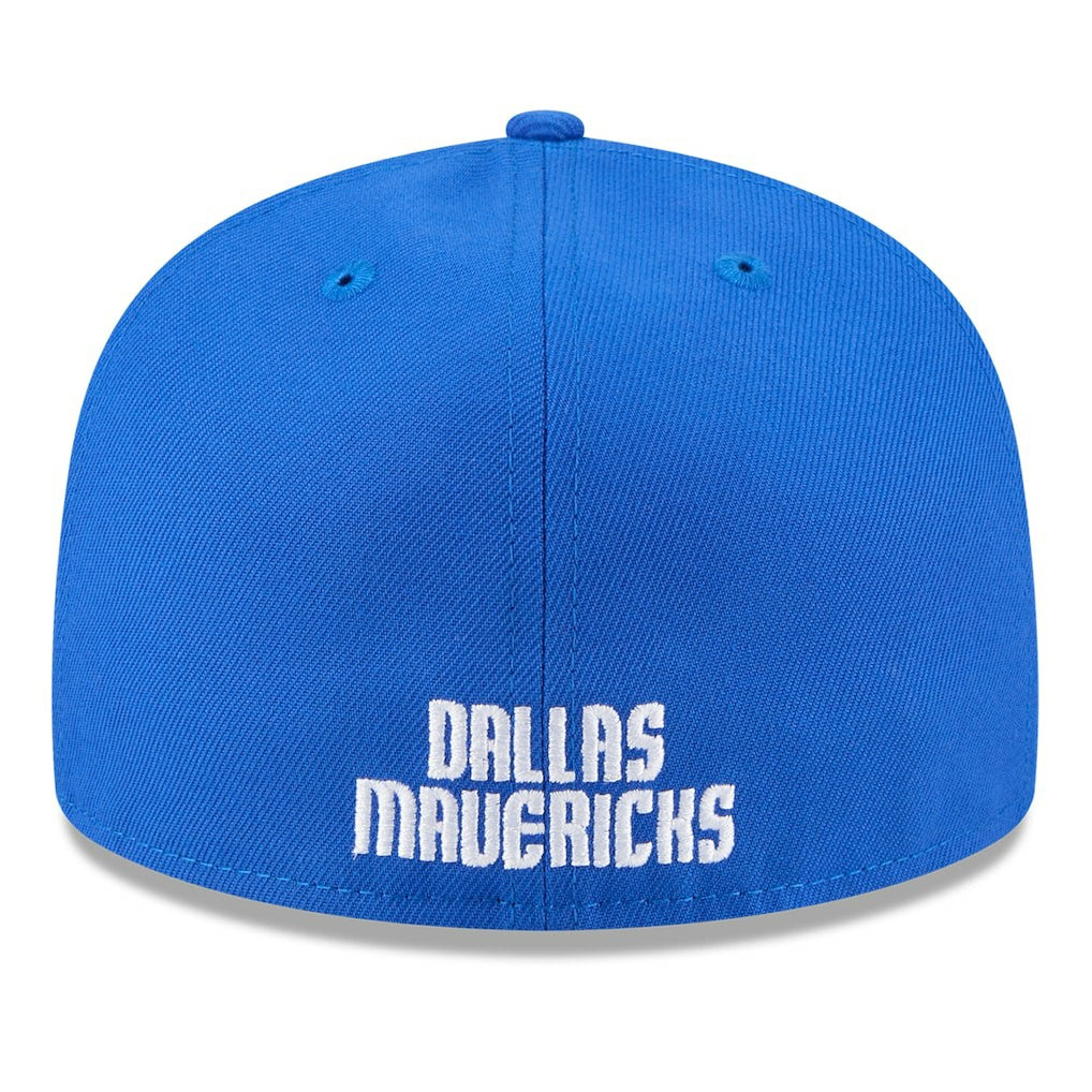 Dallas Mavericks 2025 NBA Tip Off Split Panel 59FIFTY Fitted Hat White/Blue - New Era
