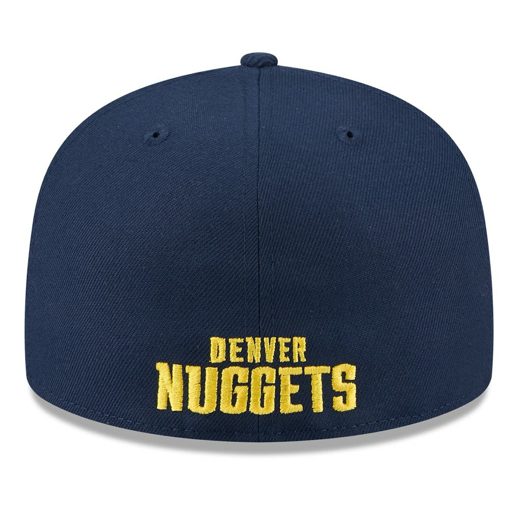 Denver Nuggets 2025 NBA Tip Off Split Panel 59FIFTY Fitted Hat White/Navy - New Era