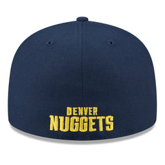 Denver Nuggets 2025 NBA Tip Off Split Panel 59FIFTY Fitted Hat White/Navy - New Era