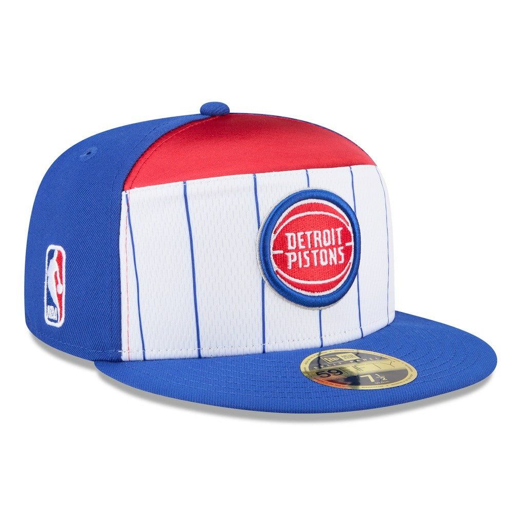 Detroit Pistons 2025 NBA Tip Off Split Panel 59FIFTY Fitted Hat White/Blue - New Era outlet