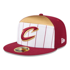 Cleveland Cavaliers 2025 NBA Tip Off Split Panel 59FIFTY Fitted Hat White/Wine - New Era