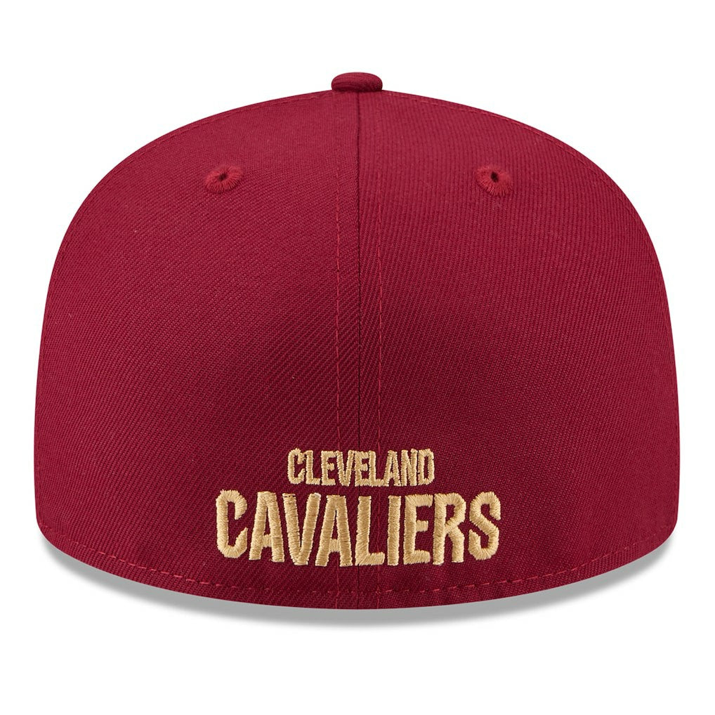 Cleveland Cavaliers 2025 NBA Tip Off Split Panel 59FIFTY Fitted Hat White/Wine - New Era