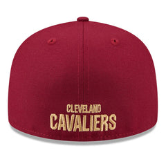 Cleveland Cavaliers 2025 NBA Tip Off Split Panel 59FIFTY Fitted Hat White/Wine - New Era