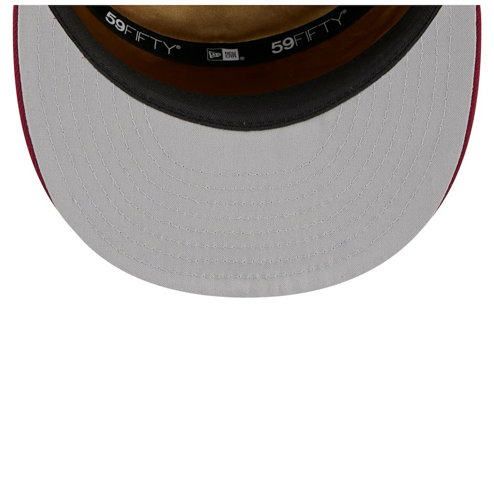 Cleveland Cavaliers 2025 NBA Tip Off Split Panel 59FIFTY Fitted Hat White/Wine - New Era