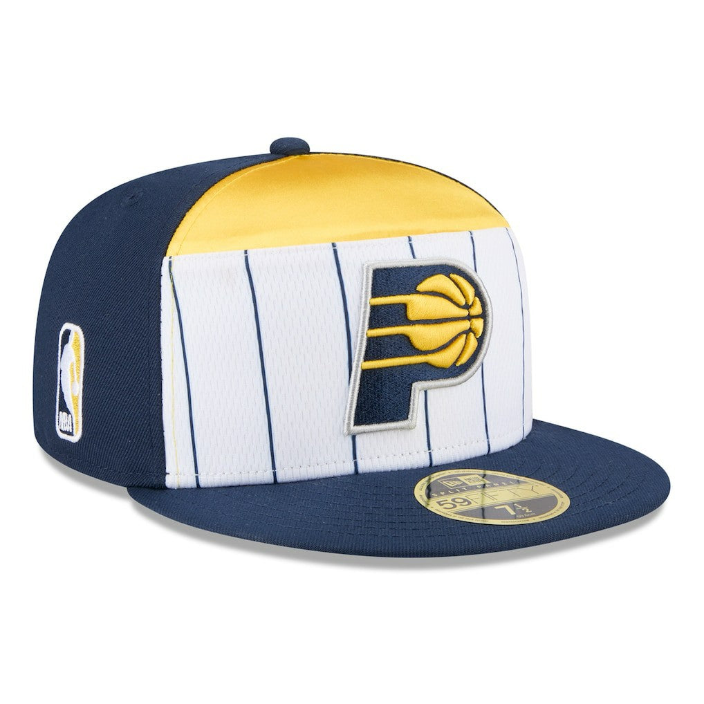 Indiana Pacers 2025 NBA Tip Off Split Panel 59FIFTY Fitted Hat White/Navy - New Era outlet