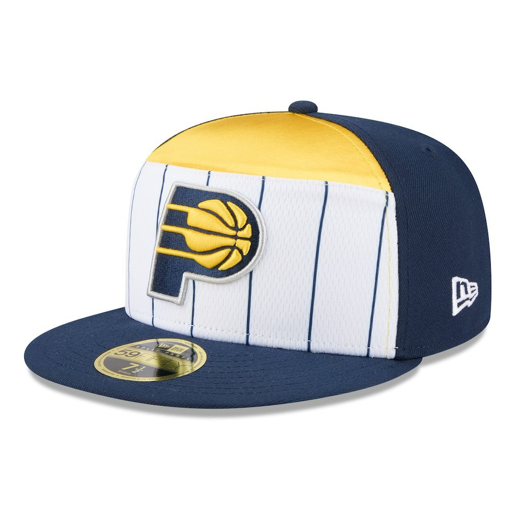 Indiana Pacers 2025 NBA Tip Off Split Panel 59FIFTY Fitted Hat White/Navy - New Era outlet