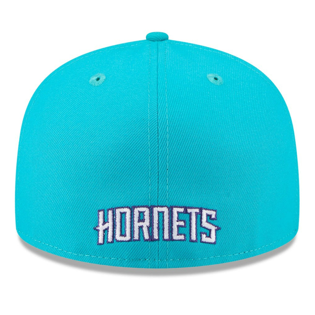 Charlotte Hornets 2025 NBA Tip Off Split Panel 59FIFTY Fitted Hat White/Teal - New Era