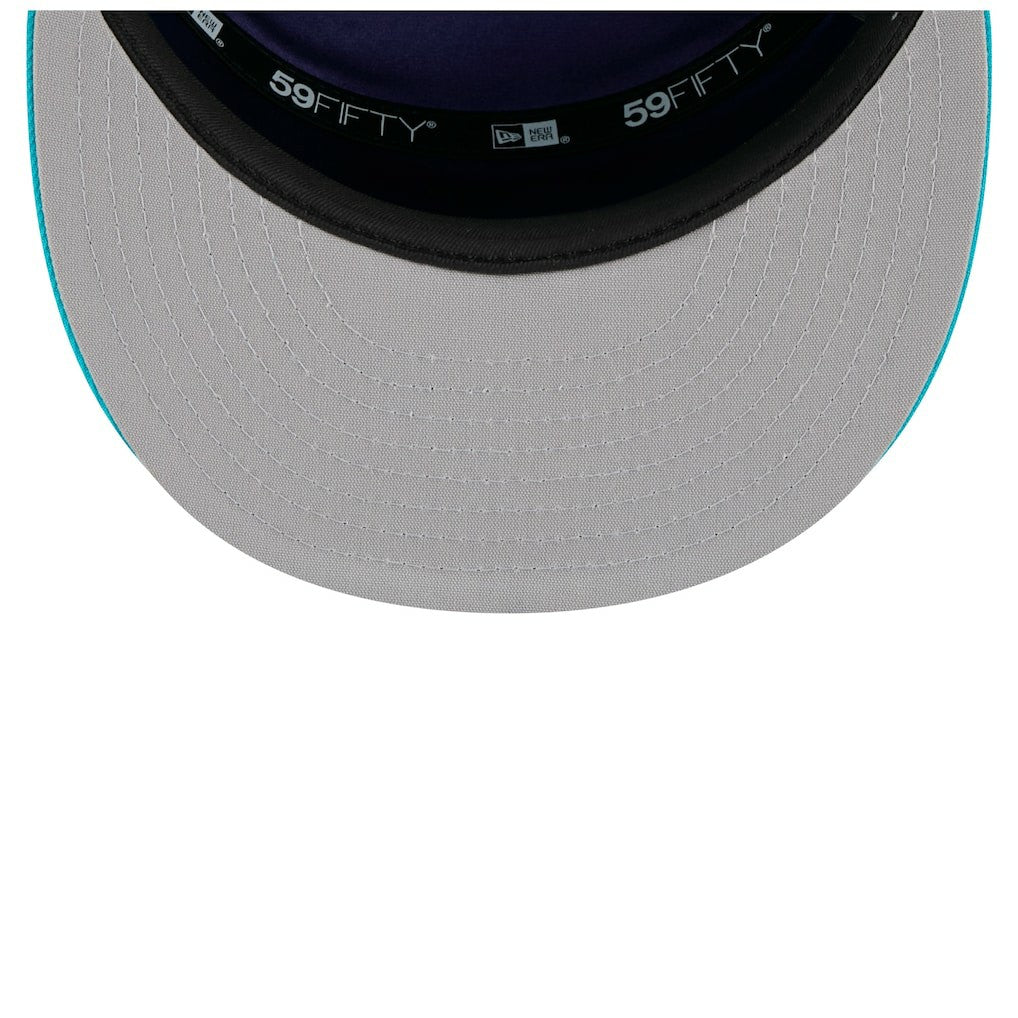 Charlotte Hornets 2025 NBA Tip Off Split Panel 59FIFTY Fitted Hat White/Teal - New Era