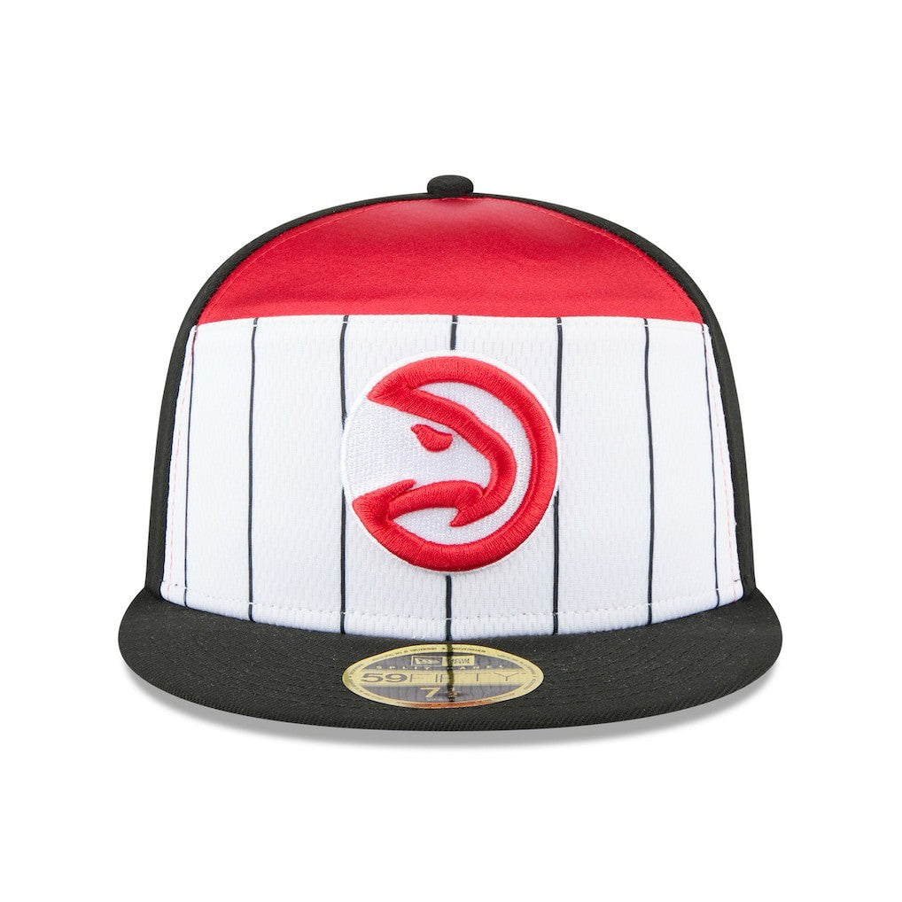 Atlanta Hawks 2025 NBA Tip Off Split Panel 59FIFTY Fitted Hat White/Black - New Era