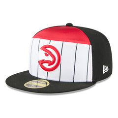Atlanta Hawks 2025 NBA Tip Off Split Panel 59FIFTY Fitted Hat White/Black - New Era