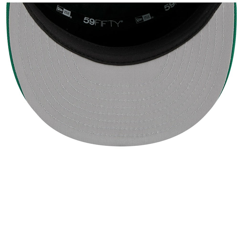 Boston Celtics 2025 NBA Tip Off Split Panel 59FIFTY Fitted Hat White/Kelly Green - New Era