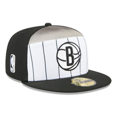 Brooklyn Nets 2025 NBA Tip Off Split Panel 59FIFTY Fitted Hat White/Black - New Era outlet
