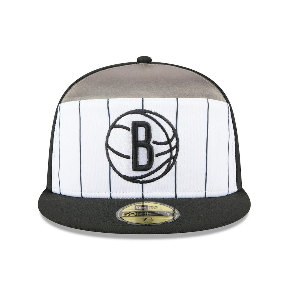 Brooklyn Nets 2025 NBA Tip Off Split Panel 59FIFTY Fitted Hat White/Black - New Era outlet