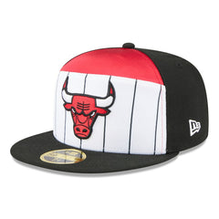 Chicago Bulls 2025 NBA Tip Off Split Panel 59FIFTY Fitted Hat White/Black - New Era