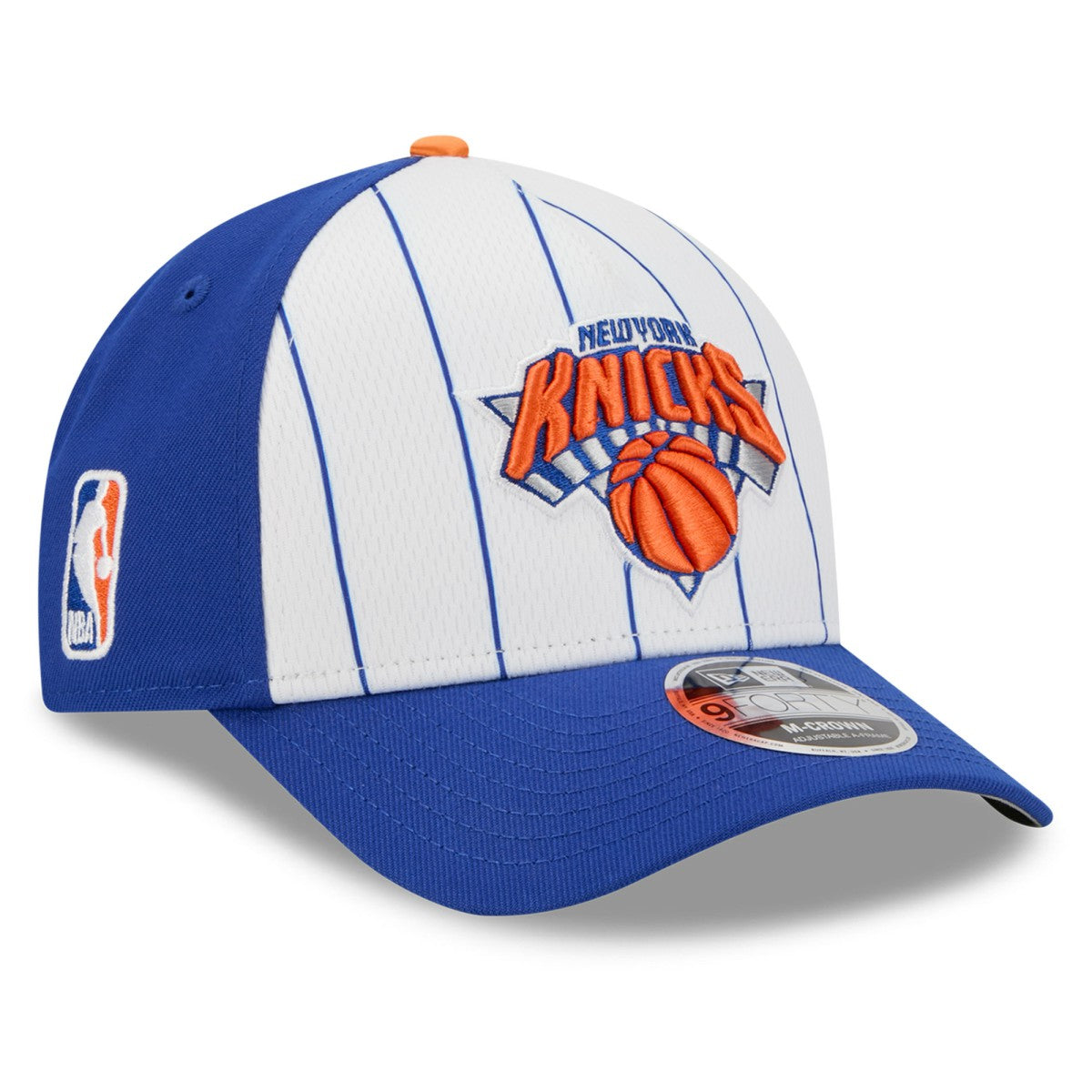 New York Knicks 2025 NBA Tip Off M-Crown A-Frame 9FORTY Adjustable Hat White/Blue - New Era