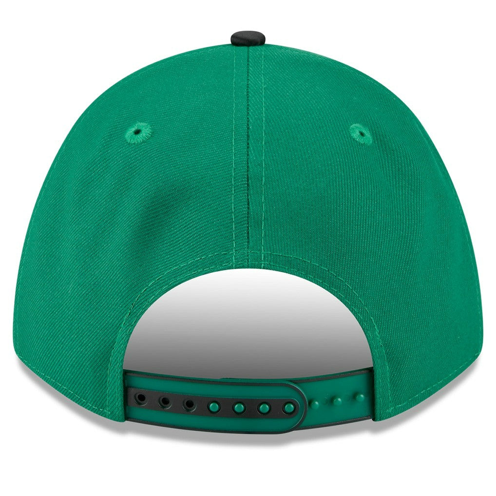 Boston Celtics 2025 NBA Tip Off M-Crown A-Frame 9FORTY Adjustable Hat White/Kelly Green - New Era
