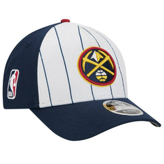Denver Nuggets 2025 NBA Tip Off M-Crown A-Frame 9FORTY Adjustable Hat White/Navy - New Era