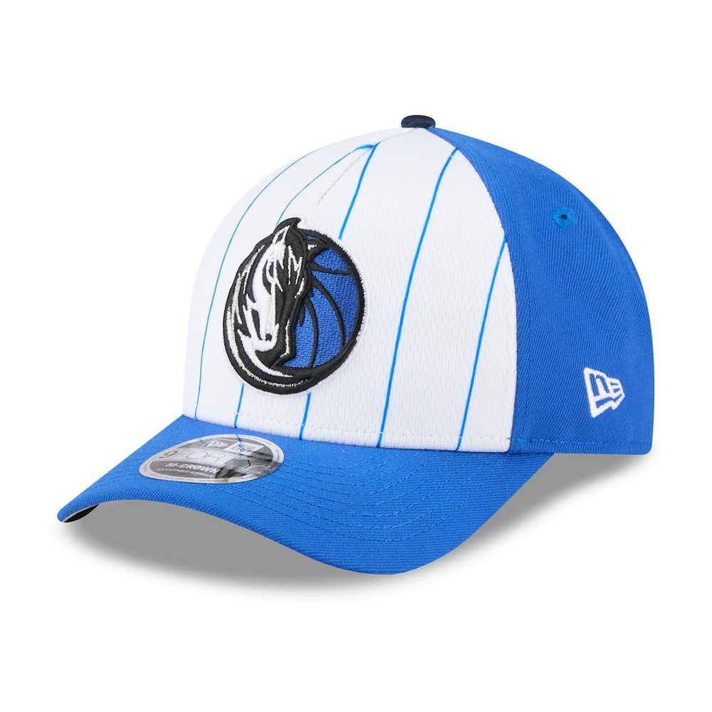 Dallas Mavericks 2025 NBA Tip Off M-Crown A-Frame 9FORTY Adjustable Hat White/Blue - New Era