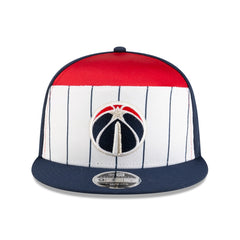 Washington Wizards 2025 NBA Tip Off Split Panel 9FIFTY Snapback Hat White/Navy - New Era