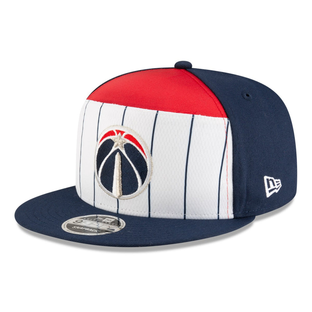 Washington Wizards 2025 NBA Tip Off Split Panel 9FIFTY Snapback Hat White/Navy - New Era