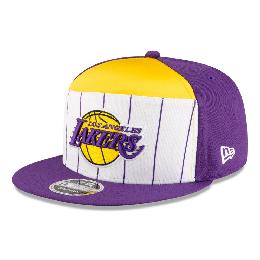 Los Angeles Lakers 2025 NBA Tip Off Split Panel 9FIFTY Snapback Hat White/Purple - New Era
