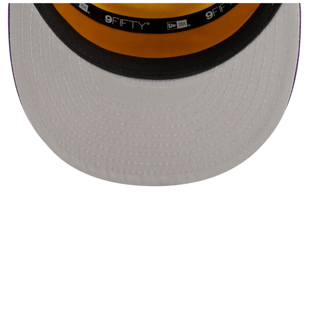 Los Angeles Lakers 2025 NBA Tip Off Split Panel 9FIFTY Snapback Hat White/Purple - New Era