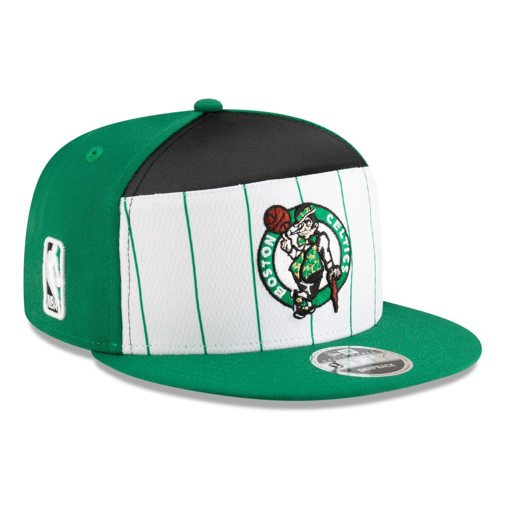 Boston Celtics 2025 NBA Tip Off Split Panel 9FIFTY Snapback Hat White/Kelly Green - New Era outlet