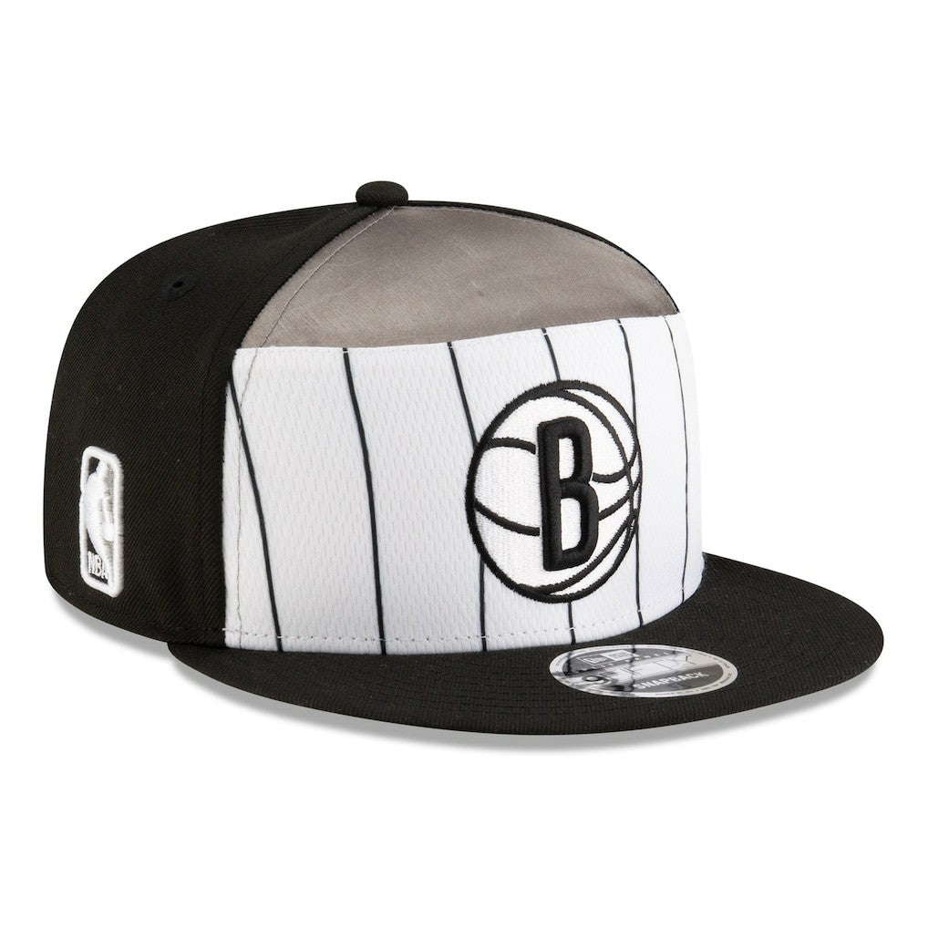 Brooklyn Nets 2025 NBA Tip Off Split Panel 9FIFTY Snapback Hat White/Black - New Era
