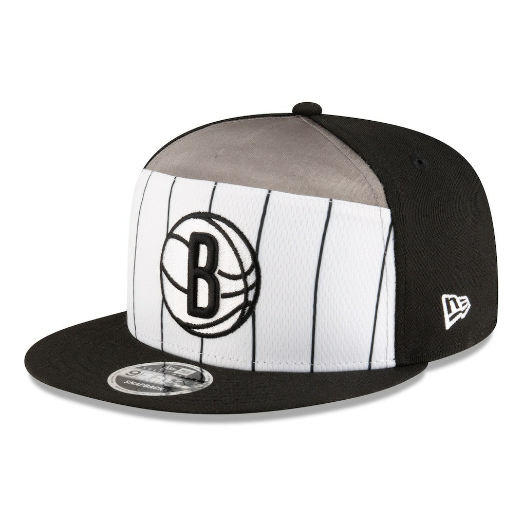 Brooklyn Nets 2025 NBA Tip Off Split Panel 9FIFTY Snapback Hat White/Black - New Era