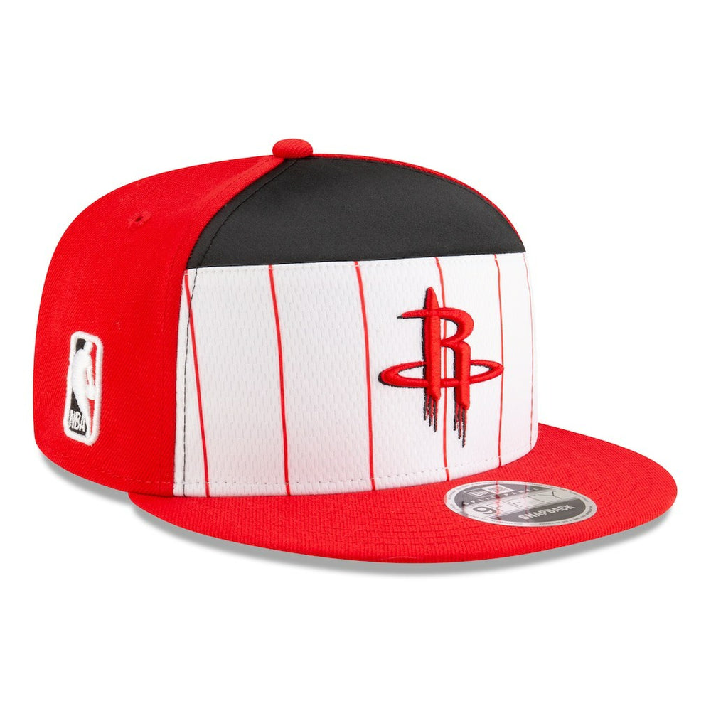 Houston Rockets 2025 NBA Tip Off Split Panel 9FIFTY Snapback Hat White/Red - New Era
