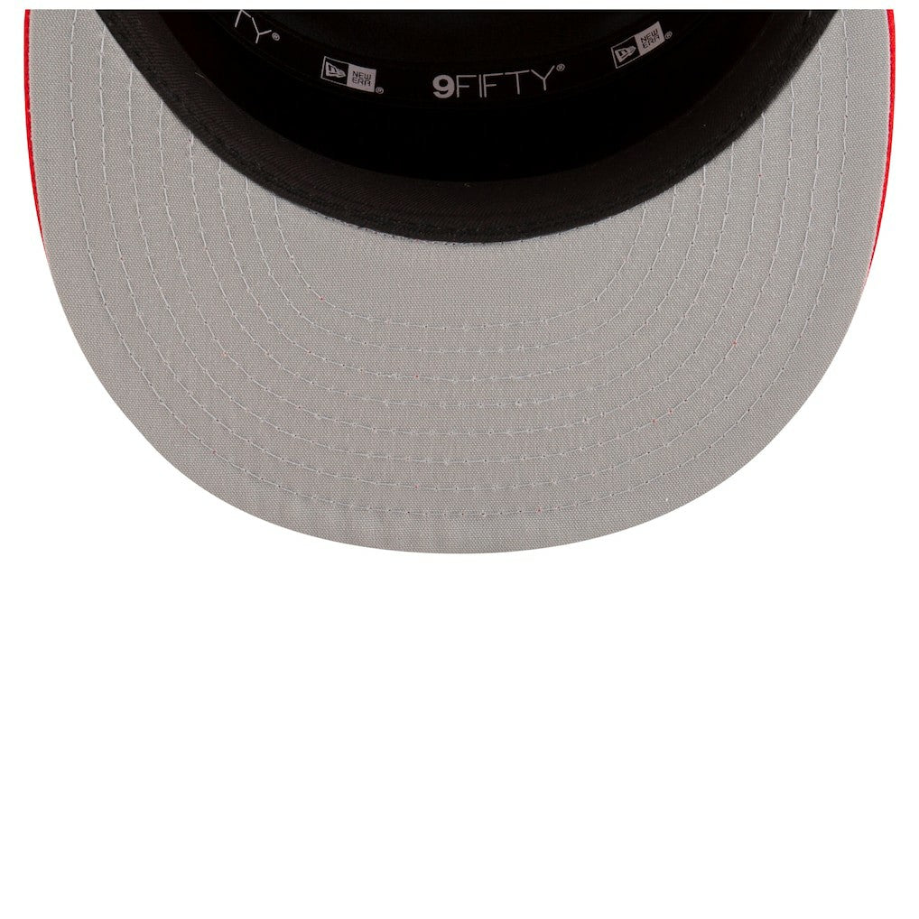 Houston Rockets 2025 NBA Tip Off Split Panel 9FIFTY Snapback Hat White/Red - New Era