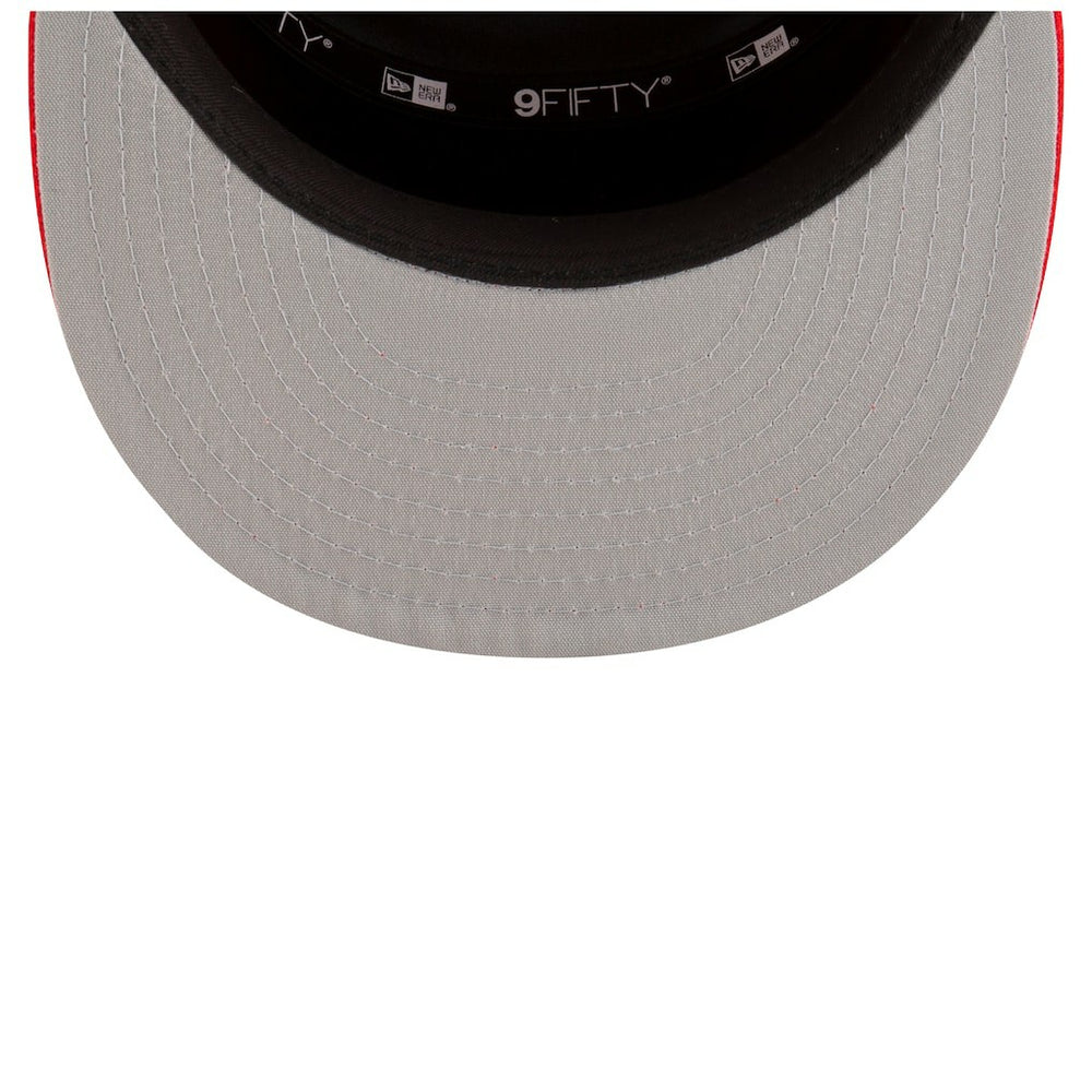 Houston Rockets 2025 NBA Tip Off Split Panel 9FIFTY Snapback Hat White/Red - New Era