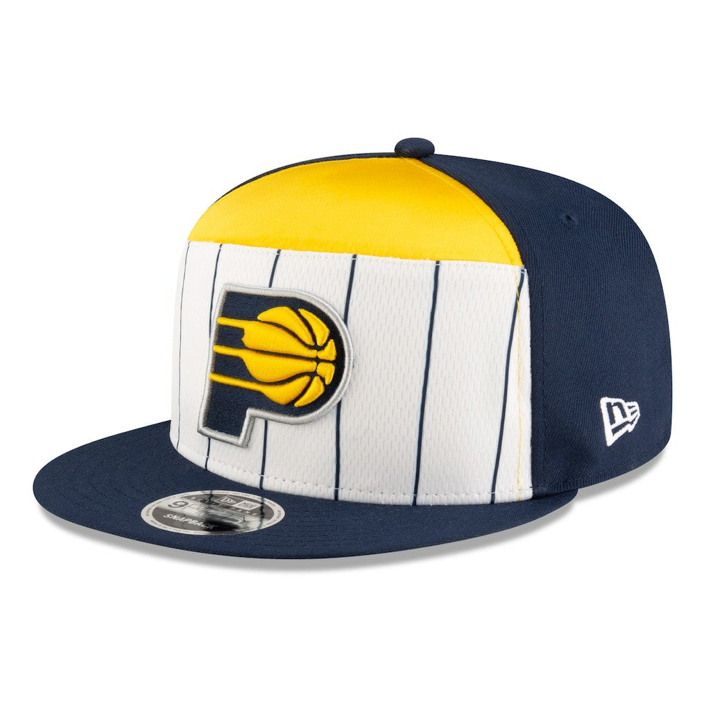 Indiana Pacers 2025 NBA Tip Off Split Panel 9FIFTY Snapback Hat White/Navy - New Era