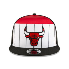 Chicago Bulls 2025 NBA Tip Off Split Panel 9FIFTY Snapback Hat White/Black - New Era