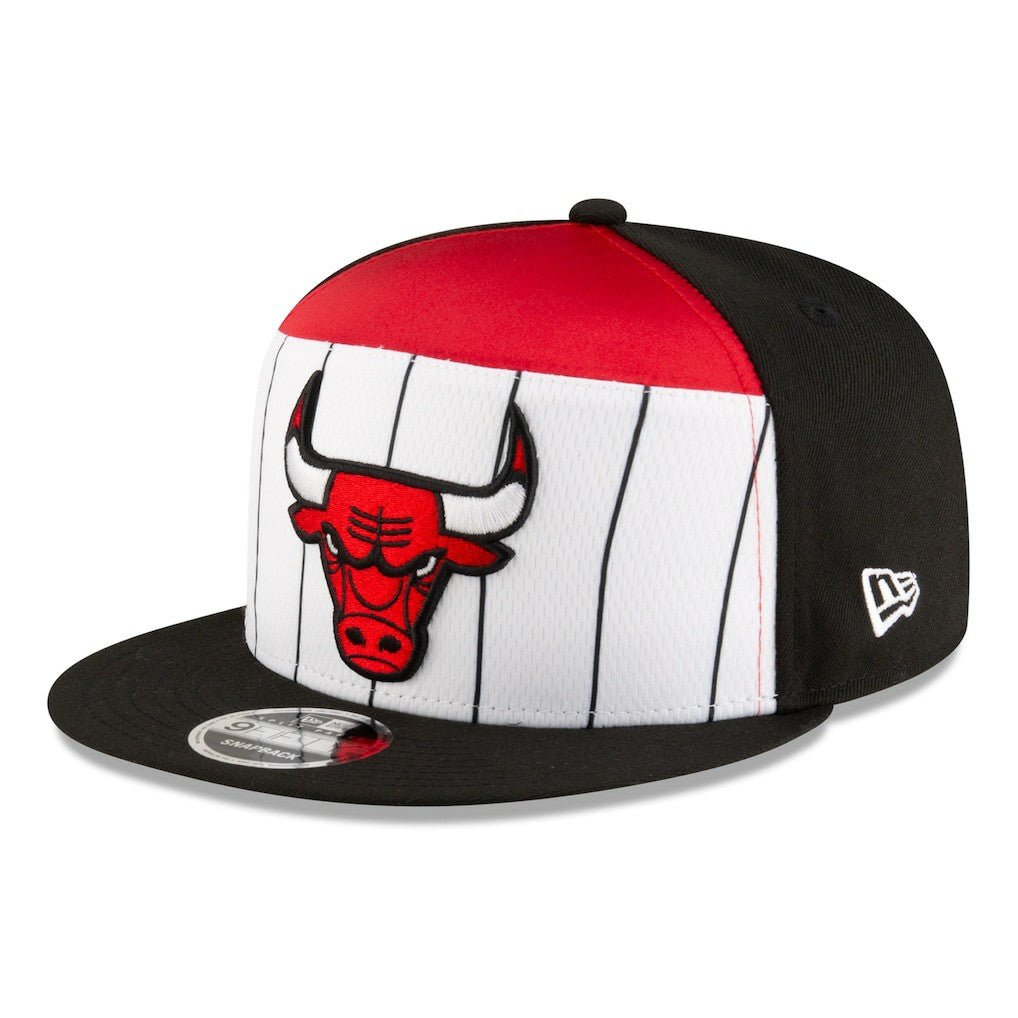 Chicago Bulls 2025 NBA Tip Off Split Panel 9FIFTY Snapback Hat White/Black - New Era