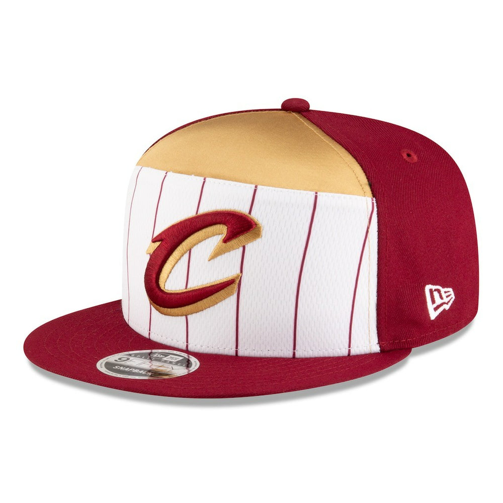 Cleveland Cavaliers 2025 NBA Tip Off Split Panel 9FIFTY Snapback Hat White/Wine - New Era