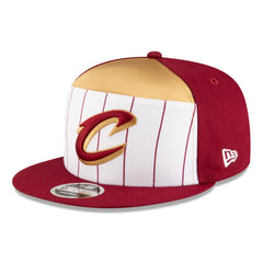 Cleveland Cavaliers 2025 NBA Tip Off Split Panel 9FIFTY Snapback Hat White/Wine - New Era