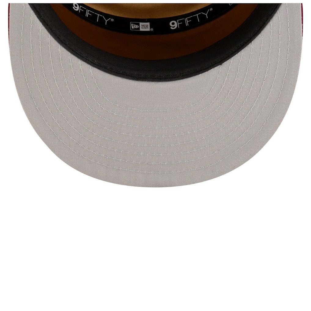 Cleveland Cavaliers 2025 NBA Tip Off Split Panel 9FIFTY Snapback Hat White/Wine - New Era
