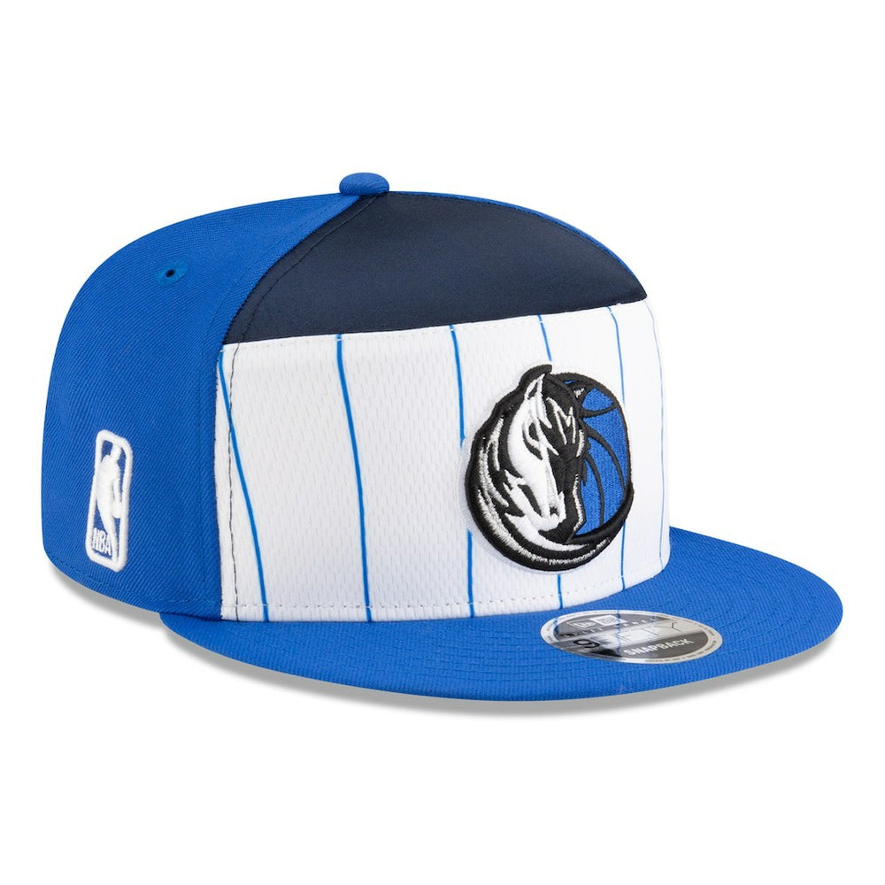 Dallas Mavericks 2025 NBA Tip Off Split Panel 9FIFTY Snapback Hat White/Blue - New Era