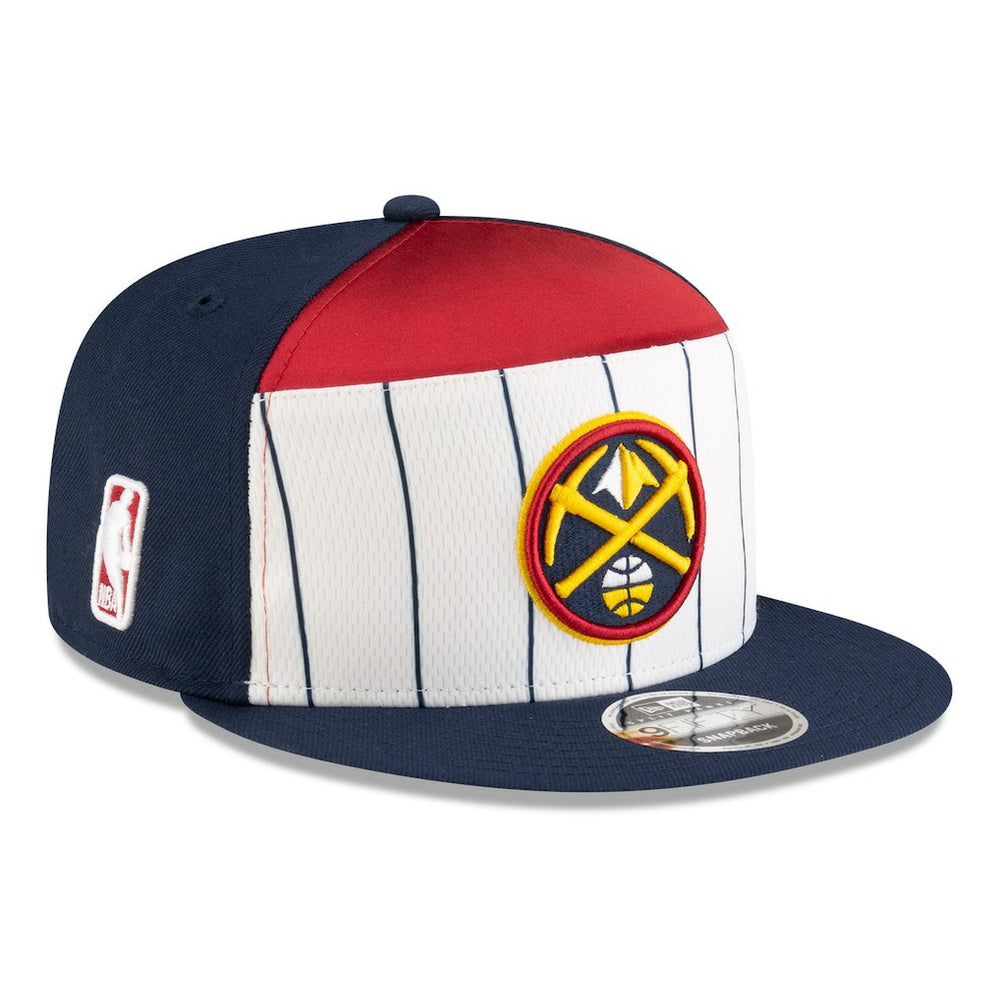 Denver Nuggets 2025 NBA Tip Off Split Panel 9FIFTY Snapback Hat White/Navy - New Era