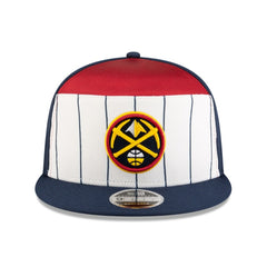 Denver Nuggets 2025 NBA Tip Off Split Panel 9FIFTY Snapback Hat White/Navy - New Era