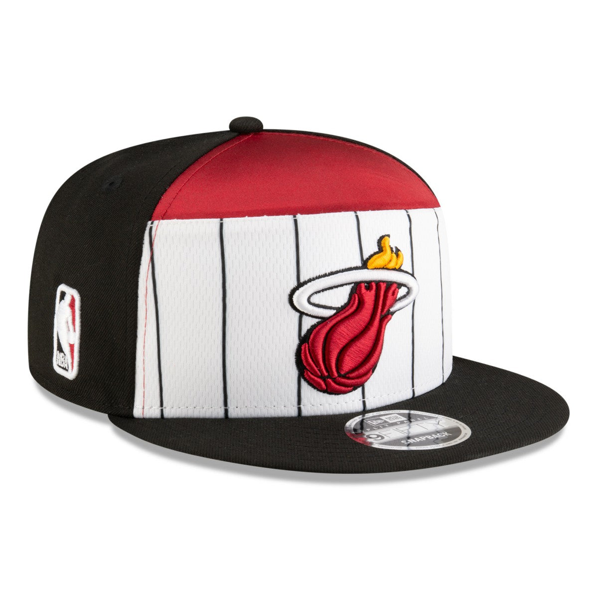 Miami Heat 2025 NBA Tip Off Split Panel 9FIFTY Snapback Hat White/Black - New Era