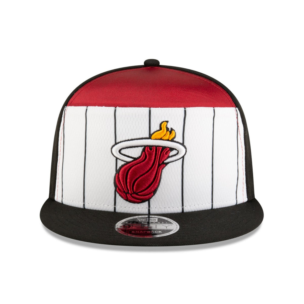 Miami Heat 2025 NBA Tip Off Split Panel 9FIFTY Snapback Hat White/Black - New Era